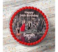 Vampire Themed Personalised Edible Cake Topper 7.5 Inch Round