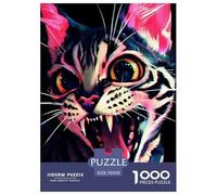 Vampire Tiger Cat Jigsaw Puzzles for Adults Kids Animal Puzzles 1000 Jigsaws Brain Challenge for Adults Gifts 70x50cm/1000pcs