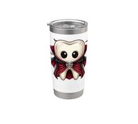 Vampire Tooth Dracula Spooky Halloween Cute Dentist Stainless Steel Insulated Tumbler