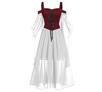 Vampire Top - Retro Medieval Renaissance Faire Shirt, Pretty Woman Fancy Dress, Ladies Halloween Dress, Catrina & Cruella DeVille Costumes for Women