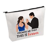 Vampire Tv Show Inspired Gift Damon and Elena Promise Me That This is Forever Cosmetic Bag (Promise ME-b)