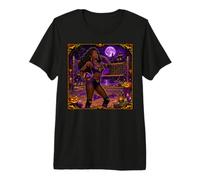Vampire Volleyball Player Team Coach Girls Spooky Sports Premium T-Shirt