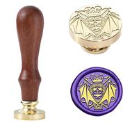 Vampire Wax Seal Stamp - Vintage Halloween Sealing Wax Stamp, 0.98 inch/25mm Brass Crown Sealed Stamp for Friends and Family, Such as Christmas,Easter,and Birthday Gifts