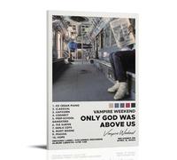 Vampire Weekend Album Only God Was Above Us Poster Canvas Wall Art Aesthetic Cover Poster Modern Art Painting for Living Room 16x24inch(40x60cm) Frame-style