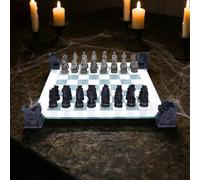 Raised Fantasy Vampire & Werewolf Chess Set With Corner Towers New & Boxed 43cm