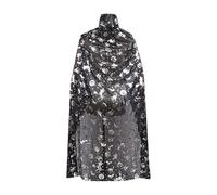 Vampire Witch Cape Women's Halloween Cape Adult Cape Coat Faux Blood Cape Jacket Renaissance Long Knitted Jacket Gothic Capelet Vintage Robe Medieval Outfit for Halloween Party Carnival Fancy Dress