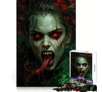 Vampire Woman Portrait 1000 Pieces Puzzles for Adults Memory Enhance Gentle Pastime Accurate Cut Thoughtful Gift (50x75cm)