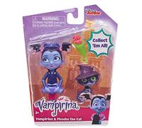 Vampirina Best Ghoul Friends Vee and Phoebe Cat Figure Toy, Multicolor, Pink, Purple, Black