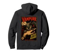Vampurr Bites Again This Time Purrsonal Funny Vampire Cat Pullover Hoodie