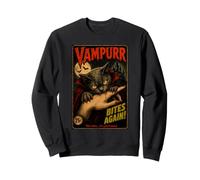 Vampurr Bites Again This Time Purrsonal Funny Vampire Cat Sweatshirt