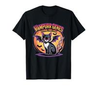 Vampurr Genes: Eternal Nine Lives, cat Biology Halloween T-Shirt