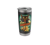 Vampurr Return | Funny Cat Vampire Horror 80's B-Movie Stainless Steel Insulated Tumbler