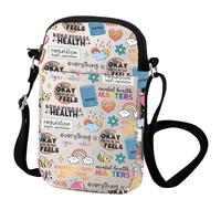VAMSII Behavior Analysis Crossbody Bag Mental Health Gift Pride Month Therapy Counseling Psychologist Social Gift, Okay