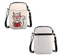 VAMSII Book Lover Gift Squirrel Reading Crossbody Bag Squirrel Lover Travel Bag Bookworm Squirrel Gift, Squirrel Reading C