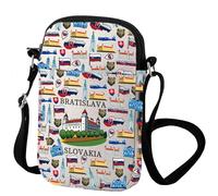 VAMSII Bratislava Slovakia Travel Crossbody Bag Slovakia Bratislava Souvenir Gift Europe Slovakian Capital Messenger Bag, Bratislava