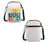 VAMSII Fencing Lover Gift Fencing Sport Design Crossbody Bag Foil Saber Lover Travel Bag Fencing Competition Gift, Fencing Sport Design C