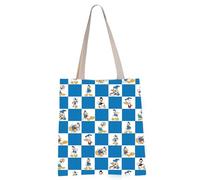 VAMSII Funny Duck Cosmetic Makeup Bag Duck Lover Gift Donald Inspired Gift, Donald lattice tote, 8.27 inches x 6.3 inches x 0.39 inches, Makeup Bag