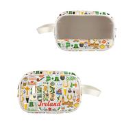 VAMSII Ireland Souvenirs Gift Ireland Travel Landmarks Toiletry Cosmetic Bag Ireland Lover Trip Gift, USIrelandToiletry, Modern