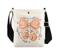 VAMSII Multiple Sclerosis Awarenes Gifts MS Warrior Orange Ribbon Crossbody Bag Kidney Cancer Leukemia Cancer Gift, Usorangecross