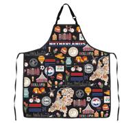 VAMSII Netherlands Souvenir Holland Travel Kitchen Chef Cooking Aprons Dutch Honeymoon Gift Amsterdam Souvenir Gift, Netherlandsblack, Default