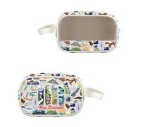 VAMSII New Zealand Lover Gift New Zealand Landmarks Toiletry Cosmetic Bag New Zealand Souvenirs Gift, USNewZealandToiletry, Modern