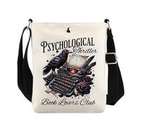 VAMSII Psychological Thrillers Reader Gifts Crime Scene Crossbody Bag True Crime Book Lovers Gifts, Uspsychologicalcross