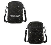 VAMSII Resist Gift Only When Its Dark Enough Can You See The Stars Crossbody Bag Feminist Travel Democrat Gift, You See the Stars C