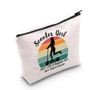 VAMSII Scooter Gift Scooter G-irl Makeup Bag Scooters Stunt Cosmetic Bag Scootering Lover Gift, Scooter G-irl M, Portable