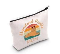 VAMSII Standard Poodle Lover Gift Standard Poodle Mom Makeup Bag Standard Poodle Owner Cosmetic Bag Standard Poodle Merch, Standard Poodle Mom M