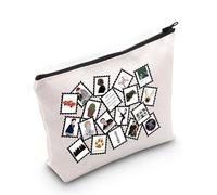 VAMSII Vampire Movie Inspired Gift Edward and Bella Makeup Bag Vampire Wolf Romance Cosmetic Bag Cosplay Merch, Edward and Bella M, Portable