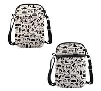 VAMSII Wrestling Lover Crossbody Bag - Mom Travel Coach Team Gift Bag, Wrestling C 2.0