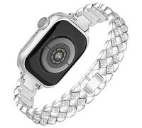 Vamyzji Compatible with Apple Watch Strap 46mm 49mm 45mm 44mm 42mm(S3 2 1), Slim Metal Strap for Apple Watch Series 11 10 9 8 7 6 5 4 SE 3 2 1,Ultra 3 2 1, Bling Designer iWatch Bracelet Women Ladies