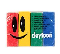 Van Aken Claytoon Modeling Clay - 1 lb (Four 4-oz Bars) - Use for Claymation, Models, and Stop Motion (Primary)