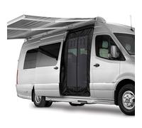 Van Bug Screen for Mercedes-Benz Sprinter 2007-2024 High Roof, Sliding Door Mosquito Net with Snaps and Center Zipper Closure, Fly Screen for Outdoor Camping, Not Fit Modified Car