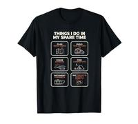 Van Camper Things I Do in My Spare Time Road Trip Camping T-Shirt