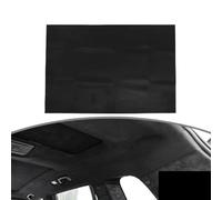 Van Carpet Lining,Headliner Fabric Suede Headlining Fabric 150x100cm Foam Backed For Car Interior Trim Protect Aging Broken Faded DIY Repair Replacement(150x100cm Black)