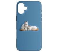 Van Cats from Turkey. Two eye colors! Sacred. Case for iPhone 16 Plus