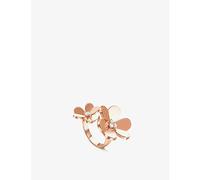 Van Cleef & Arpels Van Cleef & Arpels Frivole Between The Finger 18ct Rose-Gold and 0.24ct Round-Cut Diamond Ring Pink Gold Q