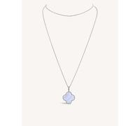 Van Cleef & Arpels Van Cleef & Arpels Magic Alhambra Single Motif 18ct White Gold and Chalcedony Long Necklace White Gold