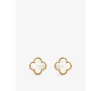 Van Cleef & Arpels Van Cleef & Arpels Sweet Alhambra 18ct Yellow Gold and White Mother-Of-Pearl Stud Earrings Yellow Gold