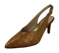 Van Dal Ladies Van-Dal Slingback Court Shoe Charlotte - Caramel Croc - UK 4