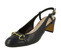 Van Dal Ladies Van-Dal Smart Sling Back Shoes Saskia - Midnight - UK 5