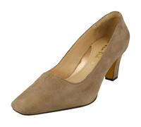 Van Dal Ladies Van-Dal Square Toe Court Shoe Ophelia - Stone Linen Print - UK 4