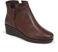 Van Dal Wedge Heel Ankle Boots - Chestnut Size 6