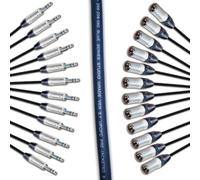 Van Damme 12 way Balanced TRS Jack to Male XLR Loom (30m)