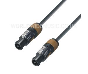 Van Damme 2.5mm Black Series Speaker Cable with Neutrik Speakon Plugs 1m - 25m
