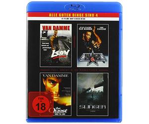 Van Damme-4 Filme-1 Blu-Ray (Leon-Black Eagle-The Quest-Slinger) [Import]