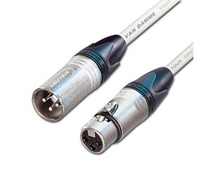 Van Damme Balanced Cable - Neutrik XLR to XLR - Microphone Patch Leads - Multiple Colours and Sizes Available - 3m - White