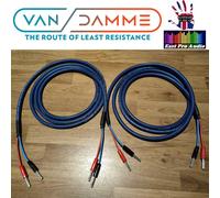 Van Damme Blue Series 2x2.5mm Speaker Cable 2.5m PAIR - Silver Deltron plugs