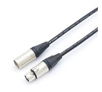 Van Damme Classic XKE Microphone Cable in Black with Neutrik NC3MXX to NC3FXX, 10m